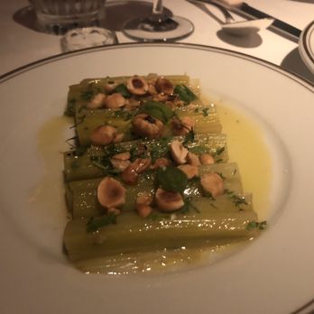 Le Coucou - Leeks and hazelnut - French Near Me - New York, New York Le Coucou - Leeks and hazelnut - French Near Me - New York, New York