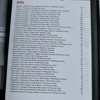 The Bicycle Thief - Wine list continued - Italian Near Me - Halifax, Nova Scotia The Bicycle Thief - Wine list continued - Italian Near Me - Halifax, Nova Scotia