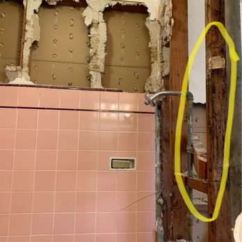 Spring Construction and Design - Plans to remove stud and create a pony wall. Also shower head is moving to other side of wall. - General Contractors Near Me - Los Angeles, California