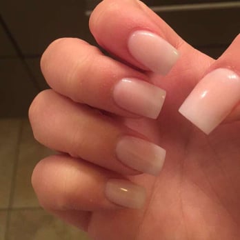 Avalon Nails - Acrylic powder nails!!! In the color that only they have because they hand mix it themselves called bubble bath - Nail Salons Near Me - Beaverton, Oregon