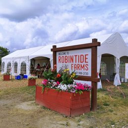 Robintide Farms - Main Tent with cashiers Robintide Farms - Main Tent with cashiers