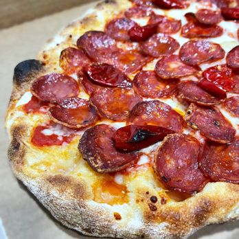 OSTE - Rossa Pepperoni Pinse with Chilis: $21.00 - Italian Near Me - Los Angeles, California