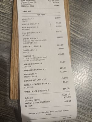 Menu photo 4 Xicote Cocina Mexicana Walnut Creek, CA