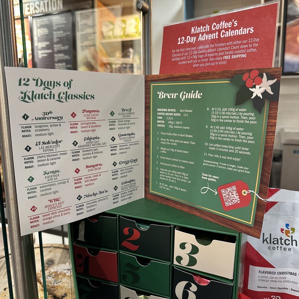 Klatch Coffee - Advent calendar - Coffee & Tea Near Me - San Dimas, California Klatch Coffee - Advent calendar - Coffee & Tea Near Me - San Dimas, California