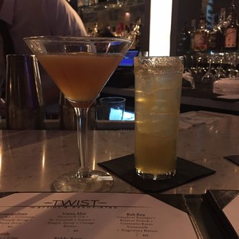 Twist Martini - Jack Rose Martini & I forgot the other one. - New American Near Me - Virginia Beach, Virginia