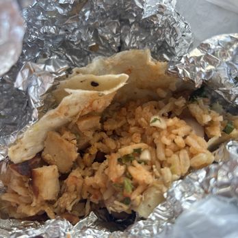 Cosmic Tacos - what's left of my Super Burrito (Pollo) - Tacos Near Me - Waianae, Hawaii Cosmic Tacos - what's left of my Super Burrito (Pollo) - Tacos Near Me - Waianae, Hawaii