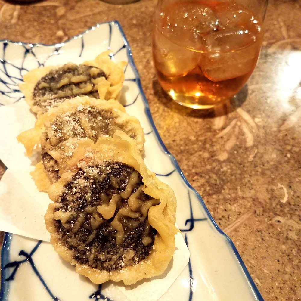 Kamonegi - Tempura oreo with a sweet and spicy plum wine that works really well together - Japanese Near Me - Seattle, Washington Kamonegi - Tempura oreo with a sweet and spicy plum wine that works really well together - Japanese Near Me - Seattle, Washington