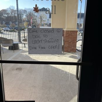 Starbucks - Had to close the cafe early due to short staffing on 11/5/2024. Too many patrons, too few baristas. - Coffee & Tea Near Me - Barrington, Rhode Island Starbucks - Had to close the cafe early due to short staffing on 11/5/2024. Too many patrons, too few baristas. - Coffee & Tea Near Me - Barrington, Rhode Island