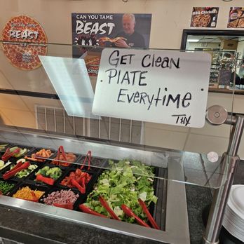 Simple Simons - a salad bar with a sign that says get clean plate every time - Buffets Near Me - Haskell, Oklahoma Simple Simons - a salad bar with a sign that says get clean plate every time - Buffets Near Me - Haskell, Oklahoma