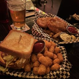 Fish and Chips, Fried Bologna Sandwich Fish and Chips, Fried Bologna Sandwich