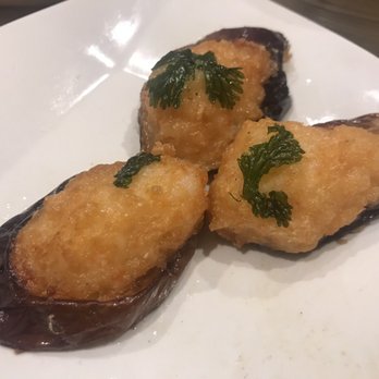 Tim Ho Wan - Hell's Kitchen - Fried eggplant with shrimp - Dim Sum Near Me - New York, New York Tim Ho Wan - Hell's Kitchen - Fried eggplant with shrimp - Dim Sum Near Me - New York, New York