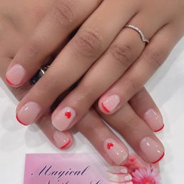 February gel mani February gel mani