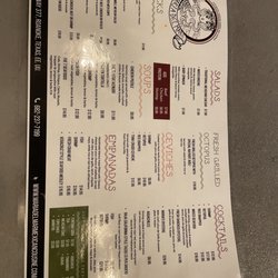 Maria Del Mar - Menu