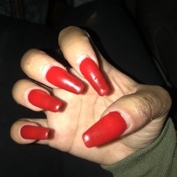 Luu's Nails - How my set looked , before I took them off yes I need a fill - Nail Salons Near Me - El Monte, California