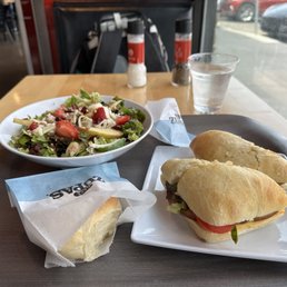Strawberry harvest salad and Turkey avocado club Strawberry harvest salad and Turkey avocado club