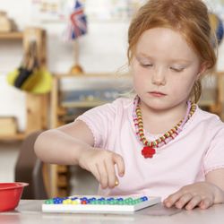 Northview Montessori Preschool and Kindergarten - Montessori bead activity