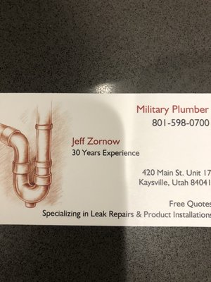 Military Plumber Logo