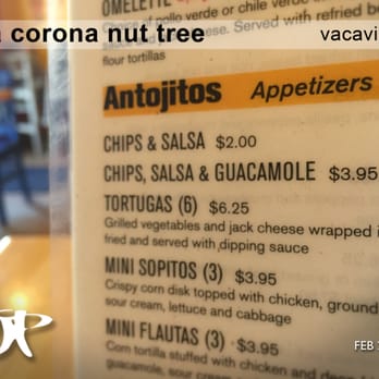 Villa Corona Nut Tree - Yelp* check-in offer - FREE chips, salsa, and guacamole ($3.95 value) - Mexican Near Me - Vacaville, California Villa Corona Nut Tree - Yelp* check-in offer - FREE chips, salsa, and guacamole ($3.95 value) - Mexican Near Me - Vacaville, California