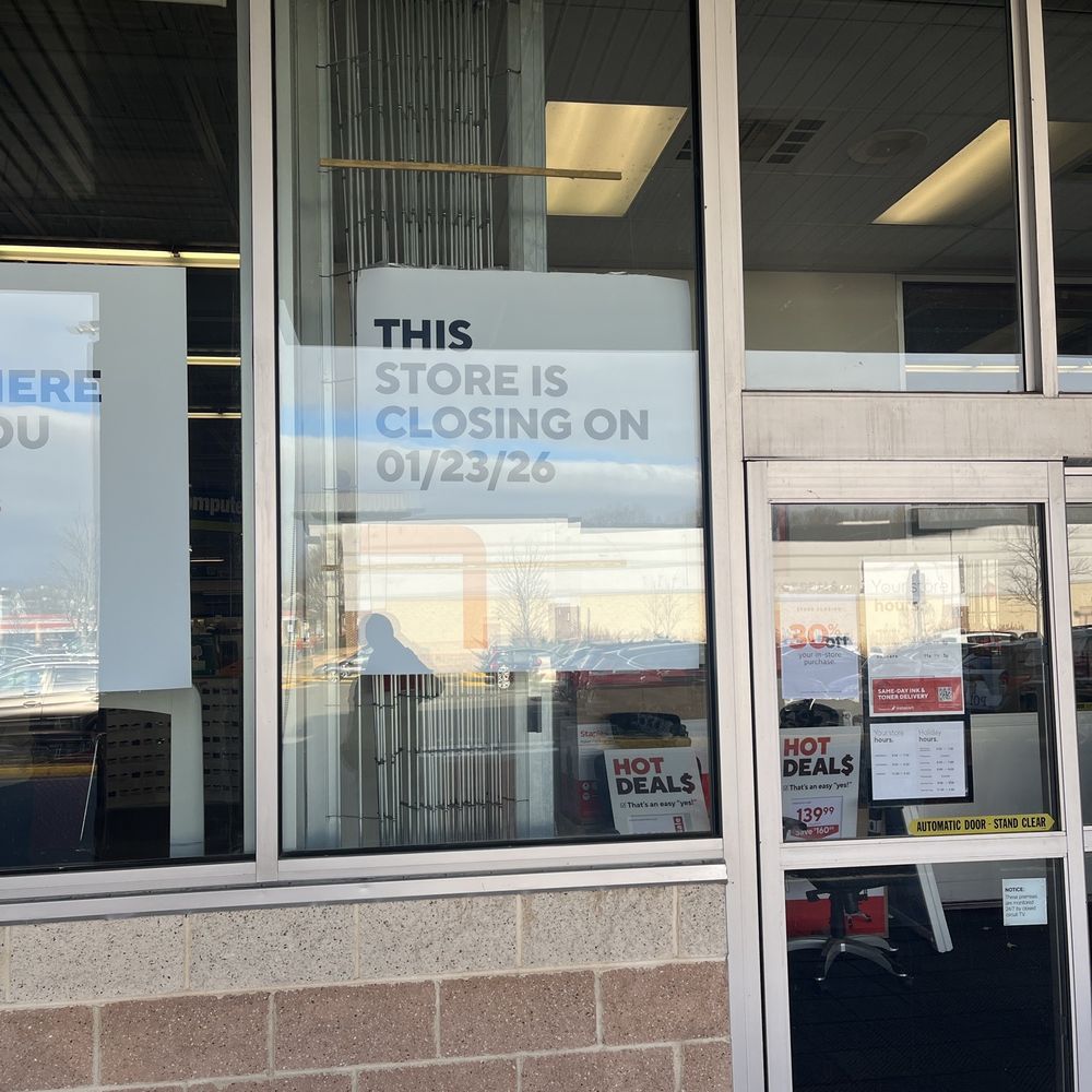 Staples - This store is closing as of January 25, 2026. We currently have 30% off in store purchases. - Shipping Centers Near Me - Alexandria, Virginia