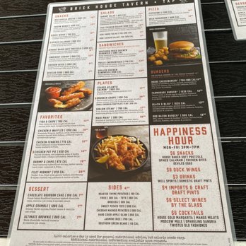 Brick House Tavern + Tap - Menú. - Bars Near Me - South Plainfield, New Jersey
