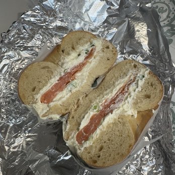 Ess-a-Bagel - Nova / Belly Lox with Scallion Cream Cheese - Bagels Near Me - New York, New York Ess-a-Bagel - Nova / Belly Lox with Scallion Cream Cheese - Bagels Near Me - New York, New York