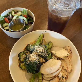 Flower Child - Chicken Entree with Broccoli and salad. - Salad Near Me - Phoenix, Arizona Flower Child - Chicken Entree with Broccoli and salad. - Salad Near Me - Phoenix, Arizona