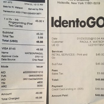 PrintScan - Fingerprinting Near Me - Hicksville, New York