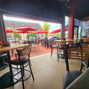 Harry's Downtown - View of patio from inside - Breweries Near Me - Fredericksburg, Virginia Harry's Downtown - View of patio from inside - Breweries Near Me - Fredericksburg, Virginia