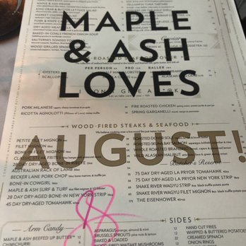 Maple & Ash - And Maple & Ash loves him back... - Steakhouses Near Me - Chicago, Illinois Maple & Ash - And Maple & Ash loves him back... - Steakhouses Near Me - Chicago, Illinois