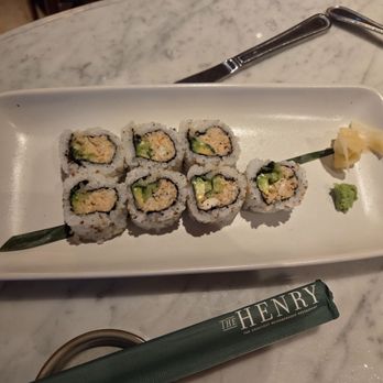 The Henry - California Roll minus one bite - New American Near Me - Phoenix, Arizona The Henry - California Roll minus one bite - New American Near Me - Phoenix, Arizona