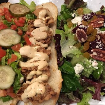 Sprig Restaurant - Oyster Po' Boy w/ House Salad - Southern Near Me - Decatur, Georgia Sprig Restaurant - Oyster Po' Boy w/ House Salad - Southern Near Me - Decatur, Georgia