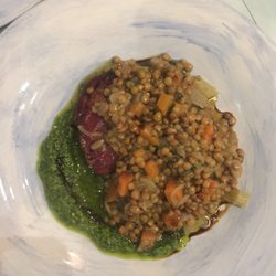Marcella - Ox tongue with lentils and salsa verde
