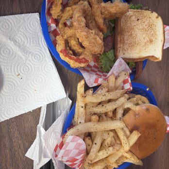 Tha Burger Plug - Frito Pie Burger with French fries and BLT Sandwich with onion rings. - Burgers Near Me - San Antonio, Texas Tha Burger Plug - Frito Pie Burger with French fries and BLT Sandwich with onion rings. - Burgers Near Me - San Antonio, Texas