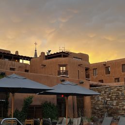 Sunset by the pool Sunset by the pool