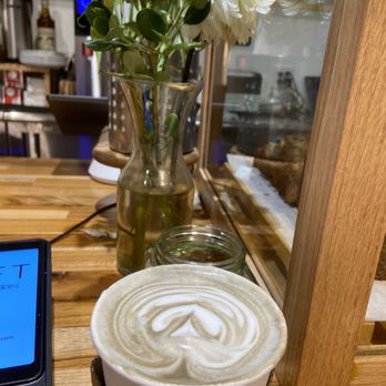 Sift Cakes And Cookies - Hot Black Sesame Latte - Bakeries Near Me - New York, New York Sift Cakes And Cookies - Hot Black Sesame Latte - Bakeries Near Me - New York, New York
