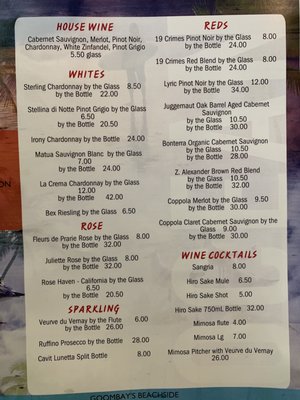 Menu photo 8 Goombay's Beachside Satellite Beach, FL