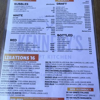 Kennedy's Craft Kitchen & Cocktails - Menu 7/2026 - Cocktail Bars Near Me - Long Beach, California Kennedy's Craft Kitchen & Cocktails - Menu 7/2026 - Cocktail Bars Near Me - Long Beach, California