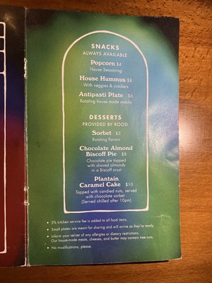 Menu photo 4 Cloak & Dagger Cleveland, OH
