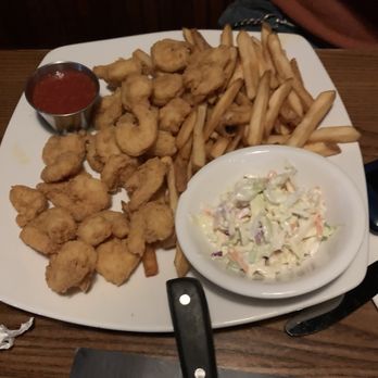 99 Restaurants - New England Fried shrimp with fries and coleslaw. - American Near Me - Rutland, Vermont