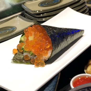 Mamasan Sushi - Salmon Ikura handroll - Japanese Near Me - Houston, Texas Mamasan Sushi - Salmon Ikura handroll - Japanese Near Me - Houston, Texas