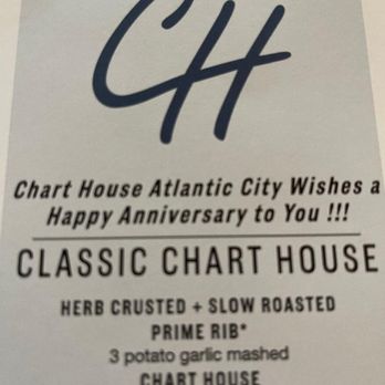 Chart House - Anniversary menu - Seafood Near Me - Atlantic City, New Jersey