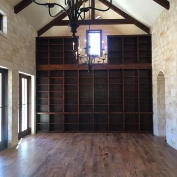 Fusion Master Builders - a chandelier and built in bookcases - Masonry/Concrete Near Me