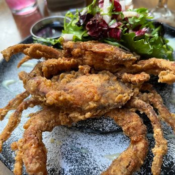 Bone Kettle - Crab w/squid ink waffle - Breakfast & Brunch Near Me - Pasadena, California