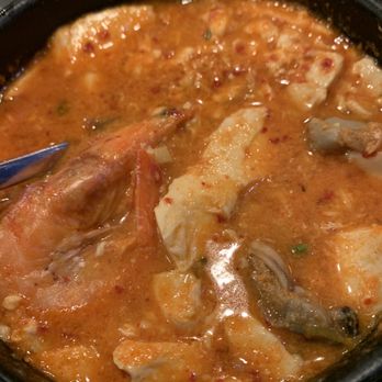Tofu Plus - Beef and seafood tofu soup - Korean Near Me - Cupertino, California Tofu Plus - Beef and seafood tofu soup - Korean Near Me - Cupertino, California