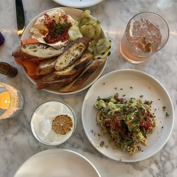 The Bower - Whipped feta and Avocado Panzanella. - New American Near Me - New Orleans, Louisiana The Bower - Whipped feta and Avocado Panzanella. - New American Near Me - New Orleans, Louisiana