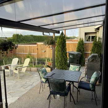 Willamette Valley Patio Covers - Patio cover on back patio. - Patio Coverings Near Me