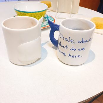 Petroglyph Ceramic Lounge - Whale mug with tots add on - Paint-Your-Own Pottery Near Me - San Jose, California Petroglyph Ceramic Lounge - Whale mug with tots add on - Paint-Your-Own Pottery Near Me - San Jose, California