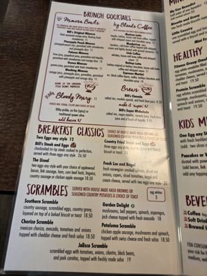 Menu photo 2 Bill's Cafe Fremont, CA
