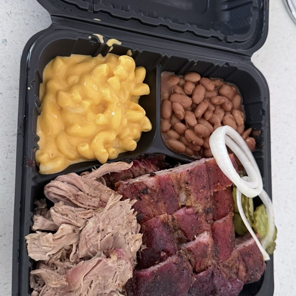 Three 3 Meats and 2 Sides Plate Three 3 Meats and 2 Sides Plate