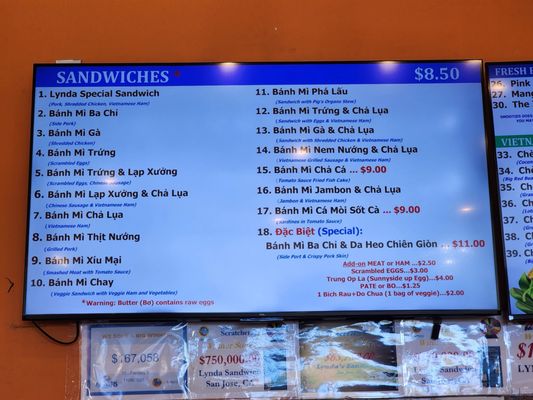 Menu photo 1 Lynda Sandwich San Jose, CA Menu photo 1 Lynda Sandwich San Jose, CA